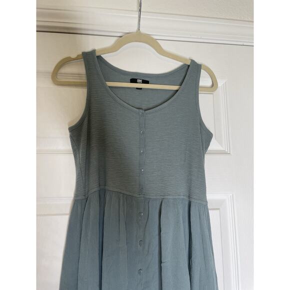 Frye And Co . Sleeveless Midi Maxi Dress - DESERT BLUE Xsmall Made In The USA - Picture 5 of 7